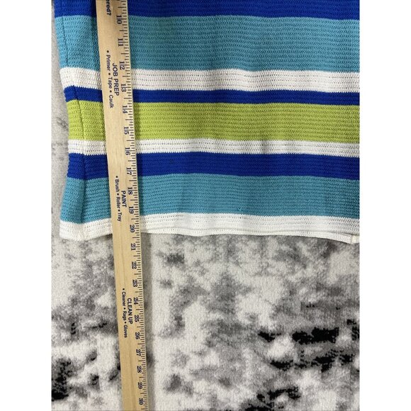 St John Sports Knits Womens Tank Top/Cardigan Set Size S/M Striped Button Up - Picture 5 of 16